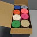Windyun 48 Rolls Heavy Cotton Webbing 157.5 Yard 48 Color Mixed Polyester Cotton Webbing Strap Tote Bags Leash Straps for Making Bag Handles Cloth Belt Crafts Outdoor Accessories Supplies (1.5" Wide)