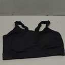 SONGSKY Sports Bras for Women High Impact,Adjustable Racerback Molded Cup Running Sports Bra with Sewn in Pads, Medium, Black 