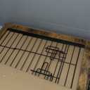 Feandrea Dog Crate Furniture, 27.2" Side End Table, Modern Kennel for Dogs Indoor up to 30 lb, Heavy-Duty Dog Cage with Multi-Purpose Removable Tray, Double-Door Dog House, Rustic Brown UPFC001X01