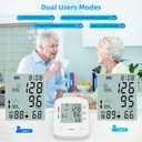AILE Blood Pressure Monitor, Upper Arm Blood Pressure Machine, Automatic Blood Pressure Monitors for Home Use BP Monitors with Large Cuff 8.7-16.5 Adjustable, 2 * 99 Sets Memory, Digital LCD Display