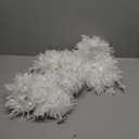 DIYDEC 5pcs 33ft Christmas Tinsel Garlands,Xmas White Glittering Hanging Tinsel Garland Metallic for Christmas Party Decoration