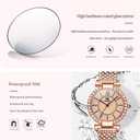 OLEVS Women Watch Bling Diamond Ladies Watches for Womenes Luxury Rose Gold Fashion Dress Female Watch Stainless Steel Waterproof Wrist Watches