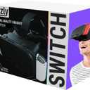 Orzly VR Headset Designed for Nintendo Switch & Switch OLED Console with Adjustable Lens for a Virtual Reality Gaming Experience and for Labo VR - Black - Gift Boxed Edition