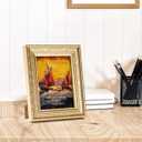 Edenseelake 5x7 Picture Frames Pack 1 Vintage Gold Photo Frame 5 by 7 for Tabletop or Wall Display