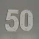H:7.88 inches Light Up Numbers 50 Sign for Wedding Anniversary, 50th Birthday Party Decorations for Women, 50th Birthday Centerpieces Table Decorations for Men