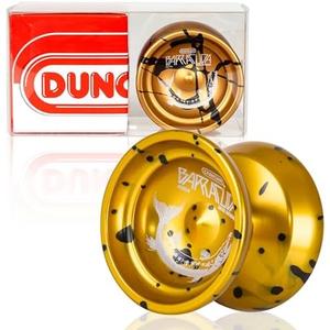 Duncan Toys Barracuda Yo-Yo, Unresponsive Pro Level Yo-Yo, Concave Bearing and Aluminum Body, Gold w/Splash