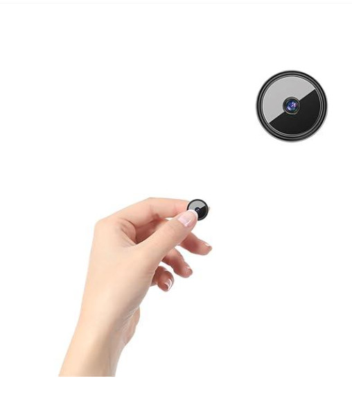 RFAWKNG 1pcs Hidden Camera with Audio/Video Mini Small Spy Home Indoor Night Vision Motion Detection Baby Monitor Wireless Outdoor Nanny WiFi espias Security Secret (1, Black, mini)