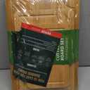 VEVOR Cutting Board 3 Pieces, Premium Versatile Bamboo Cutting Board, Food-Grade Oil and Juice Groove, Sturdy Durable Chopping Board, Built-in Handle, Wooden for Display Chopping Serving