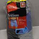 Hanes Men's Underwear Boxers Pack, 5-Pack, Cool & Breathable Cotton Knit Jersey Boxers for Men, Moisture Wicking (Medium)