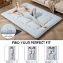 Simple Deluxe 4-Inch Twin Tatami Mattress, Japanese Futon Foldable Mattress with Removable Washable Cover, Portable Floor Bed for Bedroom, Guest Room, Camping, and Everyday Use Gray