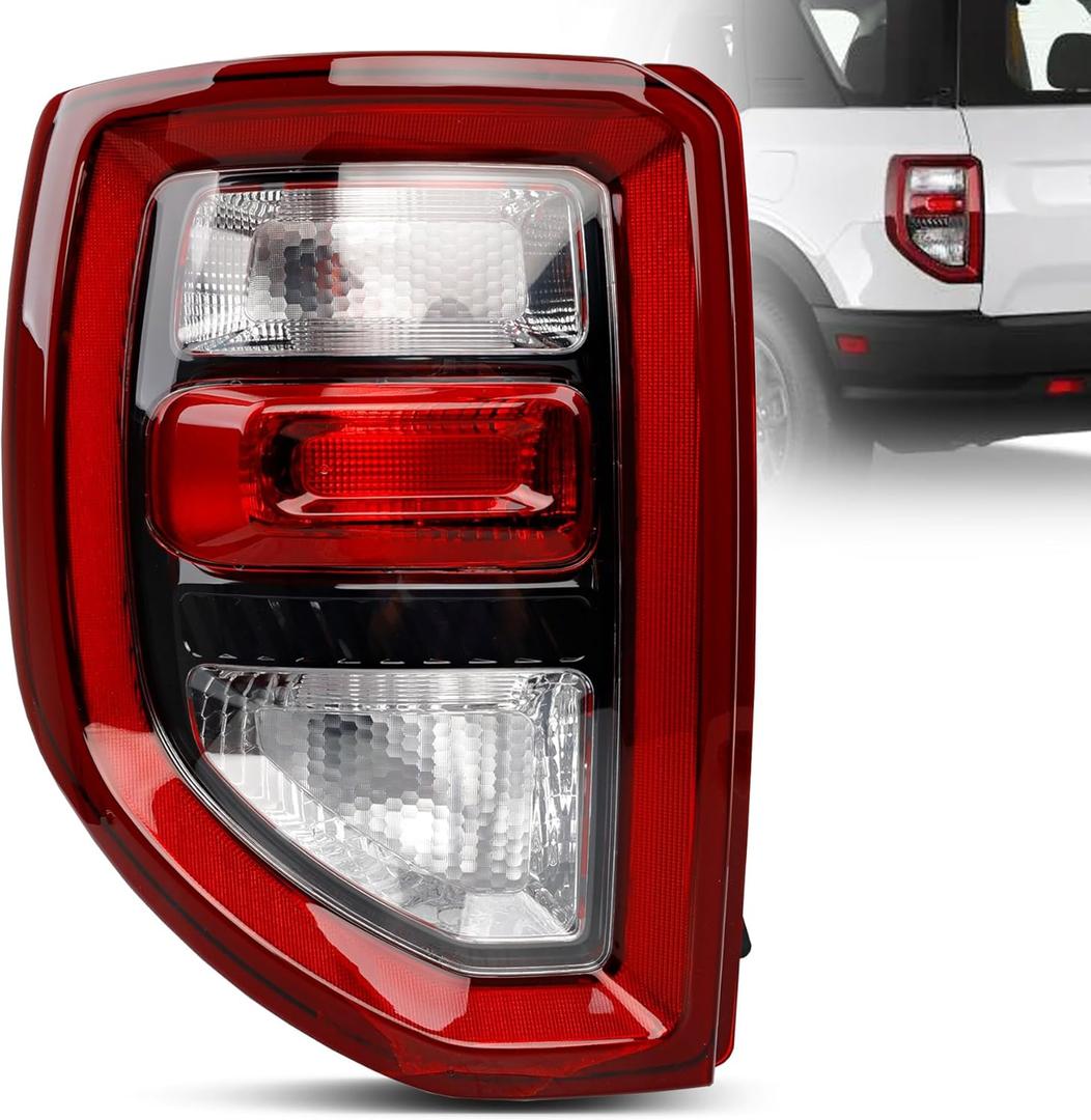 Tail Lights Compatible with 2021 2022 2023 Ford Bronco Sport - Taillights Assembly Replaces M1PZ13405A|M1PZ-13405-A -Tail Light Rear Lamp Left Driver Side LH