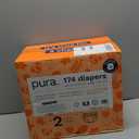 Pura Hypoallergenic Diapers Size 2 (7-13 lbs) Monthly Pack, Totally Chlorine Free, Wetness Indicator, Suitable for Sensitive Skin, Soft Organic Cotton Comfort, Overnight, 6 Packs of 29 (174 Diapers)