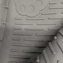 Dog Food Mat, Extra Large 40" x 28" Silicone Pet Feeding Mat with Raised Edge Pet Placemat for Small, Medium, and Large Pets Non-Slip, Easy to Clean (Dark Grey)