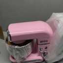 Kitchen In The Box Stand Mixer,3.2Qt Small Electric Food Mixer,6 Speeds Portable Lightweight Kitchen Mixer for Daily Use with Egg Whisk,Dough Hook,Flat Beater (Pink)