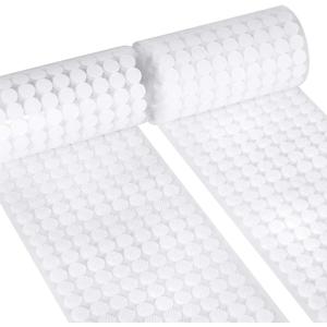 Self Adhesive Dots,1500pcs(750 Pairs) Strong Adhesive 0.39 inch Diameter Sticky Back Hook Nylon, Loop Dots with Waterproof Sticky Glue Tapes, Suitable for Classroom, Office, Home