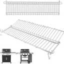 PETKAO 66044 Grill Warming Rack for Weber GS4 Genesis II 300 Series, Genesis II E310 E315 E320 E330 E335 S315 Grill Parts,Upgrade Two-sided Rack Replacement Parts for Weber Genesis 2 Grill Accessories size: 25 5/8" x 6"