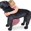 Melissa & Doug Giant Black Lab - Lifelike Stuffed Animal Dog (over 2 feet tall)