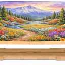 Rotated Table Embroidery Frame Stand - Adjustable Cross Stitch Scroll Frame, Beech Wood Quilting Frame Needlepoint Holder Stretch Bar for Stitching Sewing Craft