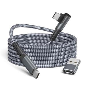 Basesailor iPhone 16 15 Pro Max Charger Cable,USB C to USB C 100W Cable 10FT with USB A Adapter,Right Angle Fast Car Charging PD Cord for MacBook,iPad 10 Air 5 4 Mini 6,Samsung S24 S23 S22,A14 A13 A54