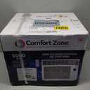 Comfort Zone Window Mounted Room Air Conditioner with Remote Control, 5,000 BTU, Digital Display, 4 Speed Settings, 4 Mode Settings, 24-Hour Timer, Sleep Setting, and Eco Mode