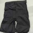 Baby Bump Premium Maternity Shapewear, High Waisted Mid-Thigh Pregnancy Underwear Prevent Chaffing Soft Adominal Support (Large, Black)