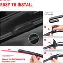 22"/21"/14" Windshield Wipers Blades Replacement for Honda Pilot 2015 2014 2013 2012 2011 2010 2009 2008 2007 Front Wiper Blades for My Car(Set of 3) U/J Hook