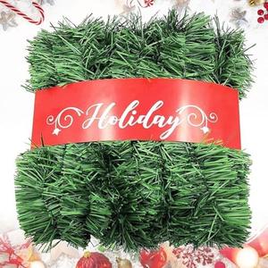 Christmas Garland, Artificial Non-Lit Soft Green Garlands 54FT Classic Christmas Greenery Garland Festive Home Decor for Indoor or Outdoor Use