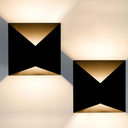 2-Pack Modern Outdoor Wall Lights, Black LED Exterior Wall Light Fixtures, Dimmable 10W 3000K Up Down Patio Porch Lights Wall Mount Outdoor Sconces for House Yard Hallway