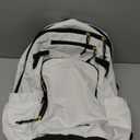 Defender 5 Team Sports Backpack (33L) durable large athletic gym laptop travel bag (One Size, White/Gold Metallic/Black)