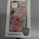 for iPhone 13 Case, Coastal Life Pattern with Tropical Collage, Military-Grade Drop Protection, Pink Paradise Soft Slim TPU Protective Cover with Camera Protection for Women & Girls