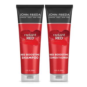 John Frieda Radiant Red Shampoo & Conditioner Bundle, Enhancing Shampoo & Conditioner, Helps Enhance Shades, with Pomegranate and Vitamin E John Frieda Radiant Red Shampoo & Conditioner Bundle, Enhancing Shampoo & Conditioner, Helps Enhance Shades, with Pomegranate and Vitamin E