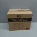 Clear Plastic Storage Bins, Perfect for Kitchen Organization or Pantry Organization and Storage, Laundry Room, Fridge, Freezer Organizer Plastic Storage Containers for Organizing, Cabinet Organizers (11 x 7.5 x 6)