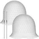 2 Pcs Hair Coloring Highlighting Cap Reusable Silicone Highlight Cap Pull Through Caps for Hair Coloring Frosting Cap with Hook Hair Dye Cap with Holes Hair Salon Tools Hairdressing Highlighting Kit (as shown in the pictures)