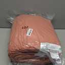 MUXHOMO 7 Pieces King Comforter Set, Soft Bed in a Bag King Size, All Season Bedding Set with Comforter, Flat Sheet, Fitted Sheet, Pillowcases & Shams, Coral Red