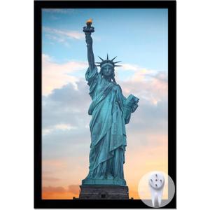 OMAIGAR 16x24 Picture Frame for 16by24 Poster Photo Canvas Certificate Black High Transparent Photo Frame Wall Desktop Horizontal Vertical 16 x 24