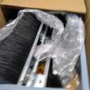 26" Push Lawn Sweeper - New Upgraded 4 Wheels, Durable All-Steel Base