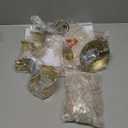 Bestier Gold Modern Pendant Chandelier Crystal Raindrop Lighting Ceiling Light Fixture Lamp for Dining Room Bathroom Bedroom Livingroom entryway 1 E26 Bulbs Required D13 in x H16 in