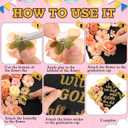 Feifeiya 36 Pcs DIY 2026 Graduation Cap Decorations Accessory Kit Include Faux Flower Heads Graduation Quotes Glitter Stickers 3D Butterfly for Grad Cap Topper DIY Gift(Orange,Inspirational)