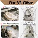 3-Pack Bread Bags for Homemade Bread Sourdough with Inner Lining, Linen Breads Bags Keeps Breads Fresh, Reusable Bread's Storage Bag, Flax Sourdough Bread's Bag's for Sourdough's Bag(17x13 In Lager)