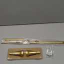 Franklin Brass Woodruff (1-Pack) 18'' Towel Rack w/ 6" Extender for Bathroom Satin Gold Towel Bar for Bathroom Wall Mounted Towel Holder Rod WDRF26-SG