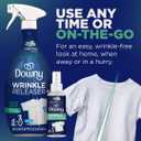 Downy Wrinkle Releaser Spray, All In One Formula, Removes Wrinkles, Static and Odor Eliminator, Crisp Linen Scent, 33.8 Fl Oz, (Pack of 4)