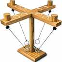 Ring Toss Game for Adults, Wooden Hook and Ring Game, Tabletop & Yard Games for Indoor Outdoor Social Play, Party Games for Family and Friends, Gift Idea