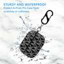 TANGABA AirPods Pro Case Cover for Women Men, Full Body Shockproof Hard Shell Protective Cover Case with Keychain Compatible with AirPods Pro Charging Case [Front LED Visible]