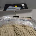 Amlie Home Chunky Knit Throw Blanket for Couch, Soft Chenille Crochet Blanket for Sofa, 50"x60", Beige