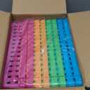 KWAGOCAR 8 Pack Classroom Storage Baskets Bins Colorful Plastic Organizer Basket Small Pencil Holder Tray Mesh Bins for Paper Desk Shelf Home School Office Arts Crafts Toy File Organization