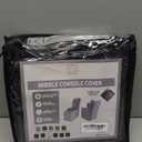 ULTICOR 7-Piece L Shape Sectional Recliner Sofa Covers, Velvet Stretch Reclining Couch Covers for Reclining L Shape Sofa, Thick, Soft, Washable (Black, 1 Console Cover)