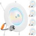 Sunco 6 Inch LED Can Lights Retrofit Recessed Lighting, Motion Sensor Ceiling Light, 850 LM, Selectable CCT 2700K/3000K/4000K/5000K/6000K, 10W, ETL 4 Pack.