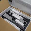 Adjustable Overbed Bedside Table, Hospital Bed Table with Wheels, Portable Rolling Desk, Mobile Small Standing Desk, Rolling Laptop Stand, Computer Cart (23.62inch)