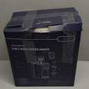 SHARDOR Single Serve Coffee Maker, Hot and Iced Coffee Machine for K Cup Pods & Ground Coffee, 6 to 14 oz Brew Sizes, with 50 oz Removable Water Tank, Bold Brew Setting, Stainless Steel, Red