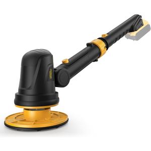 3D VO INN Electric Ice Scraper for Dewalt 20V Battery, 1300RPM High-Speed Windshield Scraper for Ice and Snow, 45 Head Adjust, Extension Rod, Ice Scraper for Car Window(Battery Not Included)(Yellow)